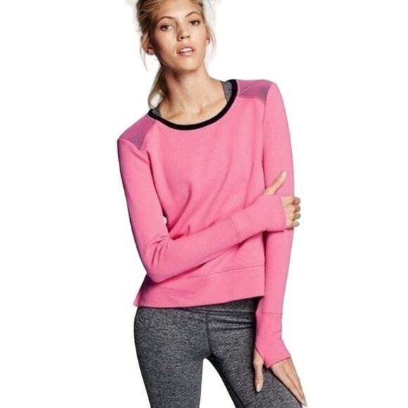Victoria's Secret SPORT Pink/Black Sweatshirt | Size XS - Picture 7 of 8